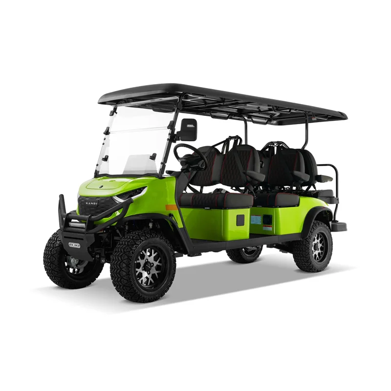 Lime Green Kandi Kruiser 6PRO B Street Legal LSV golf cart &ndash; Family Golf Carts Dallas