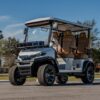 Conquest S40F forward-facing golf cart in white, front angle