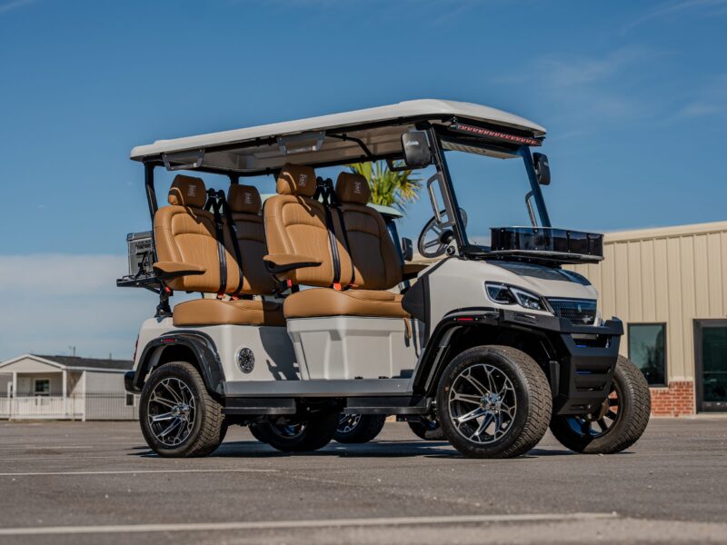 Conquest S40F side profile showing four forward-facing seats