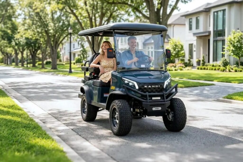 Navy Blue Kandi Kruiser 4Pro Street Legal LSV golf cart &ndash; Family Golf Carts Dallas