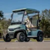 Conquest S20G 2-seater golf cart, front three-quarter view