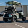 Conquest S20G 2-seater golf cart, rear three-quarter view