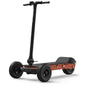CycleBoard Rover three-wheel electric board in burnt orange, studio product shot – available at Family Golf Carts Dallas