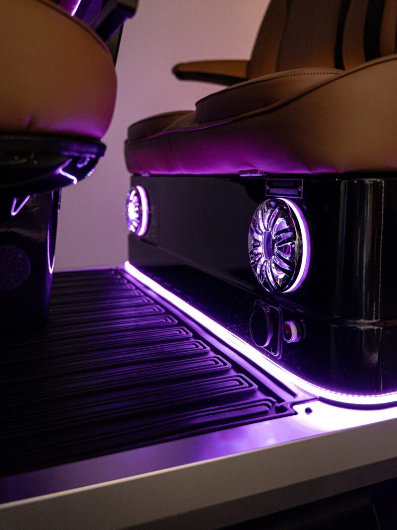 Conquest cart floor speaker and accent light
