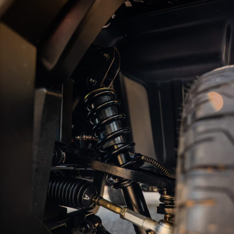 Conquest cart front suspension