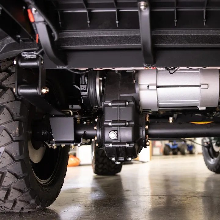 Conquest cart motor and rear suspension