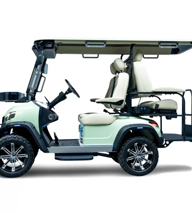 Conquest S 4 golf cart, full side view